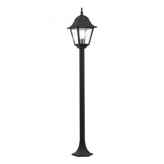Maytoni outdoor pedestal, garden luminaire Abbey Road, 1xE27x60W, IP44, black, O003FL-01B
