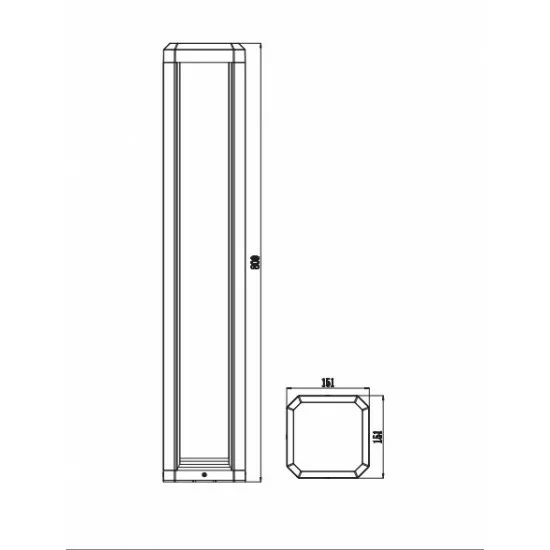 Maytoni ārā stabs Royal Mile, LED, 13W, 680lm, 3000K, IP65, pelēks, O019FL-L12GR3K Maytoni ārā stabs Royal Mile, LED, 13W, 680lm, 3000K, IP65, pelēks, O019FL-L12GR3K