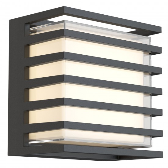 Maytoni outdoor Wall Lamp Downing Street, LED, 10W, 380lm, 3000K, IP65, black, O020WL-L10B4K