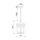 Maytoni уличный подвесной светильник Salamanca, 1xE27x60W, IP44, Коричневый, O031PL-01BR Maytoni уличный подвесной светильник Salamanca, 1xE27x60W, IP44, Коричневый, O031PL-01BR