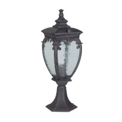 Maytoni outdoor pedestal, garden luminaire Fleur, 1xE27x60W, IP44, Bronze Antique, O414FL-01BZ