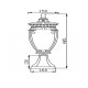 Maytoni outdoor pedestal, garden luminaire Fleur, 1xE27x60W, IP44, Bronze Antique, O414FL-01BZ