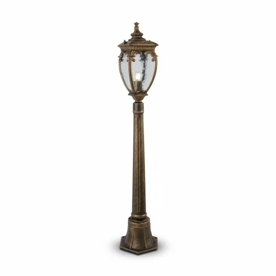 Maytoni dārza dekoratīvais gaismeklis, stabs Fleur, 1xE27x60W, IP44, zelts, O414FL-01GB1