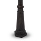 Maytoni outdoor pedestal, garden luminaire Fleur, 3xE27x60W, IP44, Bronze Antique, O414FL-03BZ