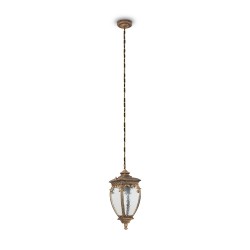 Maytoni outdoor Pendant Lamp Fleur, 1xE27x60W, IP44, Black with Gold, O414PL-01GB