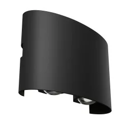 Maytoni outdoor Wall Lamp Strato, LED, 4W, 382lm, 3000K, IP54, black, O417WL-L4B3K