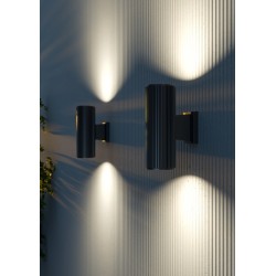 Maytoni outdoor wall light Rando, 2xE27x60W, IP54, black, O419WL-02B