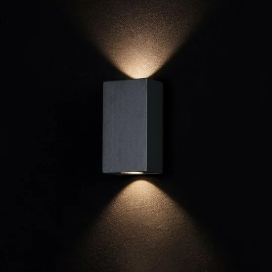 Maytoni уличная настенная лампа Times Square, LED, 6W, 480lm, 3000K, IP54, черный, O581WL-L6B