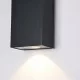 Maytoni уличная настенная лампа Times Square, LED, 6W, 480lm, 3000K, IP54, черный, O581WL-L6B