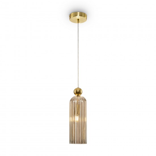 Maytoni pendant lamp 1xE14x40W, cognac, Antic MOD302PL-01CG