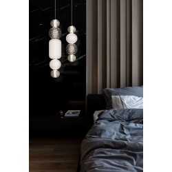 MAYTONI pendant lamp LED, 17W, 3000K, 950lm, Collar P069PL-L17CH3K