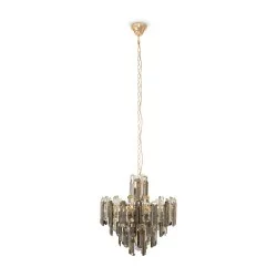 Maytoni pendant lamp 6xE14x40W, gold, Flare DIA200PL-06G 