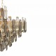 Maytoni pendant lamp 8xE14x40W, gold, Flare DIA200PL-08G