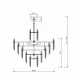 Maytoni pendant lamp 8xE14x40W, gold, Flare DIA200PL-08G Maytoni pendant lamp 8xE14x40W, gold, Flare DIA200PL-08G