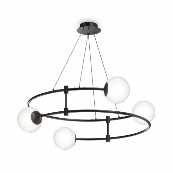 Maytoni pendant lamp 4xG9x40W, black, Balance MOD317PL-04B