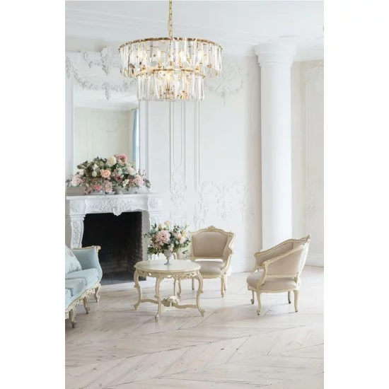 Maytoni pendant lamp 12xE14x40W, gold, Puntes MOD043PL-12G Maytoni pendant lamp 12xE14x40W, gold, Puntes MOD043PL-12G
