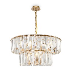 Maytoni pendant lamp 12xE14x40W, gold, Puntes MOD043PL-12G