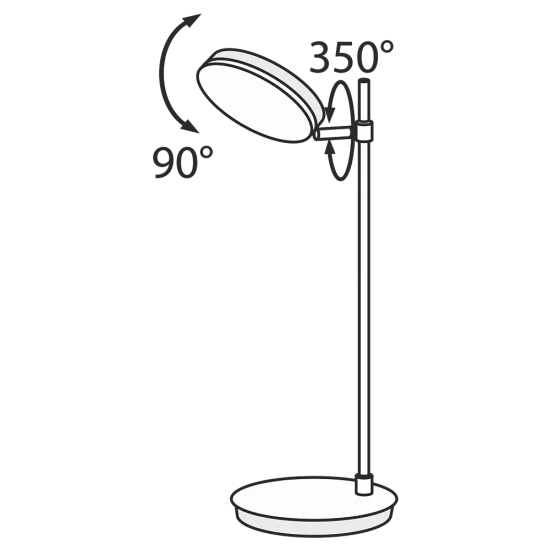 MAYTONI Table Lamp LED, 8W, 3000K, 418lm, Fad MOD070TL-L8B3K MAYTONI Table Lamp LED, 8W, 3000K, 418lm, Fad MOD070TL-L8B3K