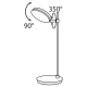 MAYTONI Table Lamp LED, 8W, 3000K, 418lm, Fad MOD070TL-L8B3K MAYTONI Table Lamp LED, 8W, 3000K, 418lm, Fad MOD070TL-L8B3K