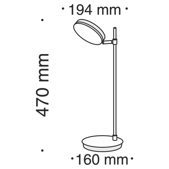 MAYTONI Table Lamp LED, 8W, 3000K, 418lm, Fad MOD070TL-L8B3K MAYTONI Table Lamp LED, 8W, 3000K, 418lm, Fad MOD070TL-L8B3K