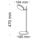 MAYTONI Table Lamp LED, 8W, 3000K, 418lm, Fad MOD070TL-L8B3K