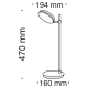 MAYTONI Table Lamp LED, 8W, 3000K, 418lm, Fad MOD070TL-L8B3K MAYTONI Table Lamp LED, 8W, 3000K, 418lm, Fad MOD070TL-L8B3K