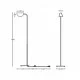 Maytoni grīdas lampa 1xG9x28W, melns, Mollis MOD126FL-01B Maytoni grīdas lampa 1xG9x28W, melns, Mollis MOD126FL-01B