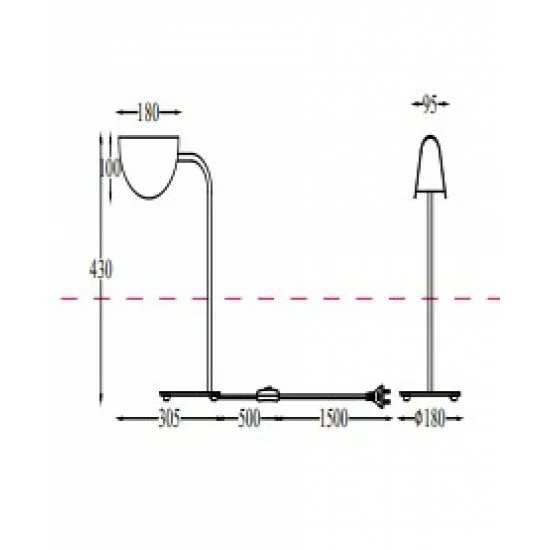 Maytoni galda lampa 1xG9x28W, melns, Mollis MOD126TL-01B Maytoni galda lampa 1xG9x28W, melns, Mollis MOD126TL-01B