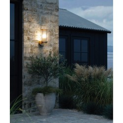 Nordlux outdoor wall lamp 1xE27x15W, brass, Linton 2218281035