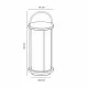 Nordlux outdoor table lamp 1xE27x15W,  brass, Linton 2218295035