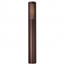 Nordlux уличный декоративный столбик, садовый светильник Aludra 95, коричневый металлик, 1xE27x15W, IP54, 2118038061