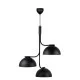 Nordlux pendant light 3xE14x25W, black, Tullio 2220033003