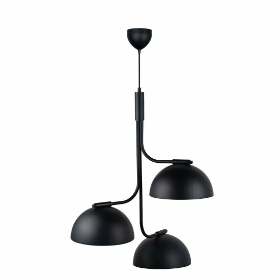 Nordlux pendant light 3xE14x25W, black, Tullio 2220033003
