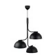 Nordlux pendant light 3xE14x25W, black, Tullio 2220033003