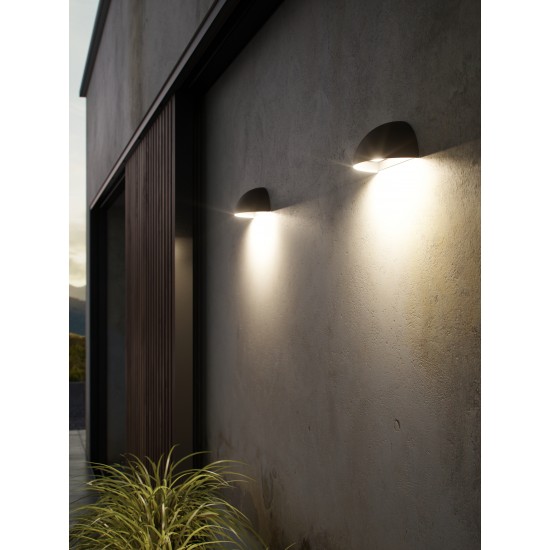 Nordlux outdoor Smart Wall Light LED 9.5W, 440lm, 2700K, Black, Bluetooth, Arcus Smart
