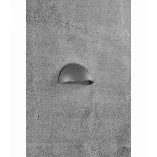 Nordlux outdoor Smart Wall Light LED 9.5W, 440lm, 2700K, grey, Bluetooth, Arcus Smart Nordlux outdoor Smart Wall Light LED 9.5W, 440lm, 2700K, grey, Bluetooth, Arcus Smart