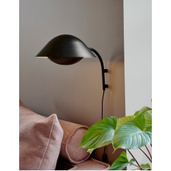 Nordlux wall lamp 1xE14x40W, black, Freya 2213115003