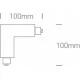ONE LIGHT 3-phase L-connector, black, 41012A/B/L left