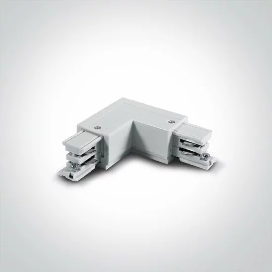 ONE LIGHT 3-phase L-connector, white, 41012A/W/L left