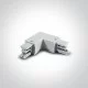 ONE LIGHT 3-phase L-connector, white, 41012A/W/L left