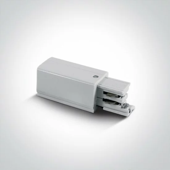 ONE LIGHT 3-Phasen Einspeiser, Weiss, 41004A/W/L links