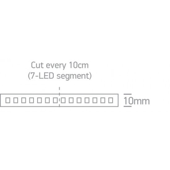 ONE LIGHT LED stripe 4.8W/m, 24V, 5m, 3000K, 390lm/m, IP68, 7820W/W