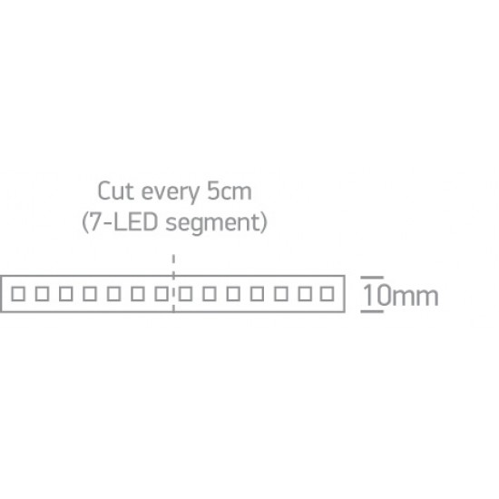 ONE LIGHT LED stripe 19.2W/m, 24V, 5m, 3000K, 1536lm/m, IP20, 7825/W