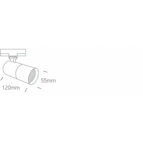 ONE LIGHT Track spot for 3-phase traks MR16 GU10 Track Spot, 10W, white, 65522T/W