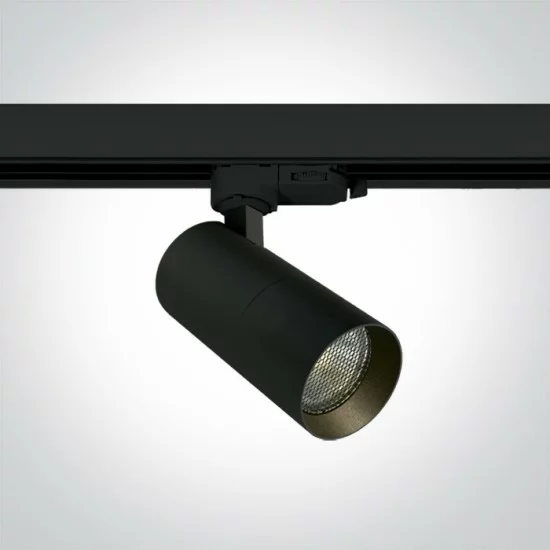 ONE LIGHT светильник, монтируемый на 3-фазный трек, шинопровод MR16 GU10 Track Spot, 10W, черный, 65522T/B