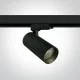 ONE LIGHT светильник, монтируемый на 3-фазный трек, шинопровод MR16 GU10 Track Spot, 10W, черный, 65522T/B