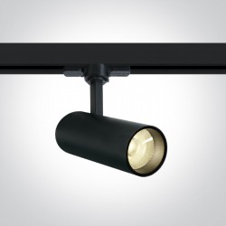 ONE LIGHT Track spot for 3-phase tracks 10W track spot with COB LED, black, 900lm, 3000K, 65642AT/B/W
