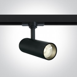 ONE LIGHT Track spot for 3-phase tracks 10W track spot with COB LED, black, 900lm, 4000K, 65642AT/B/C