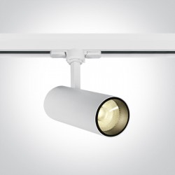 ONE LIGHT Track spot for 3-phase tracks 10W track spot with COB LED, white, 900lm, 3000K, 65642AT/W/W
