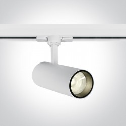ONE LIGHT Track spot for 3-phase tracks 10W track spot with COB LED, white, 900lm, 4000K, 65642AT/W/C